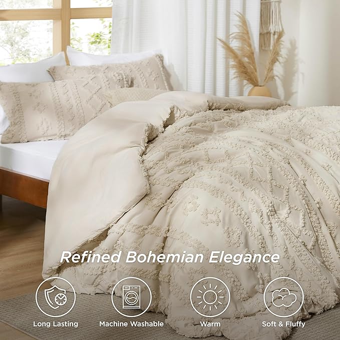Boho Deluxe Embroidery Comforter Set
