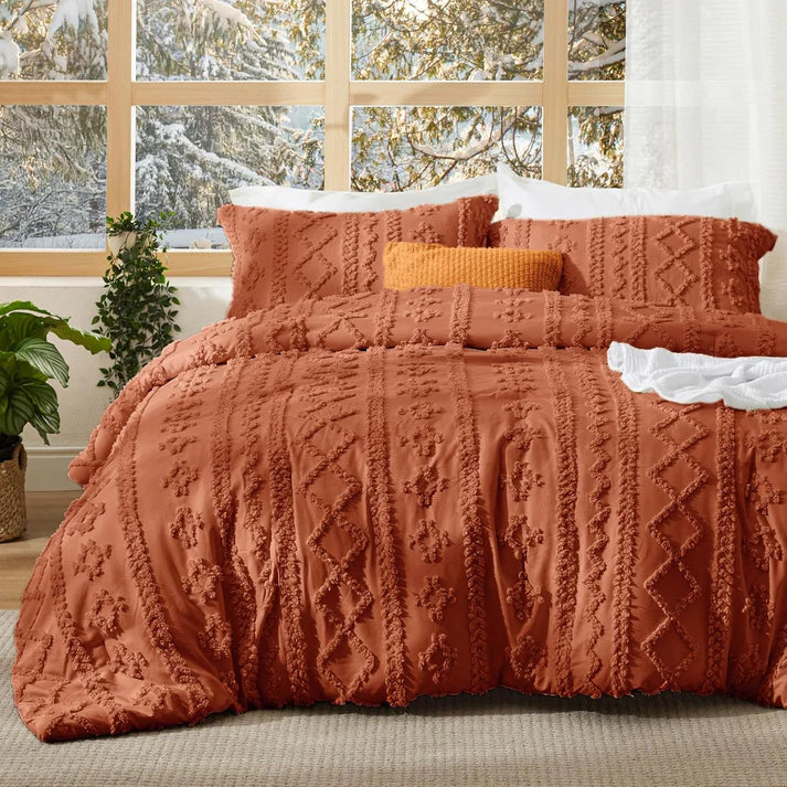 Boho Deluxe Embroidery Comforter Set